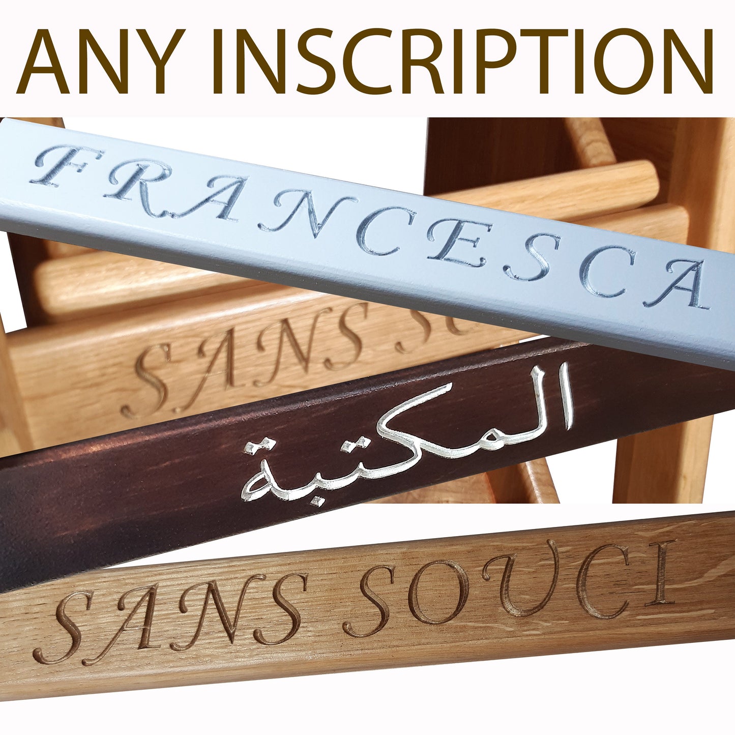 Natural Oak Stepladder, StepStool Natural Wood, Stool Ladder, Stand with Ukraine, Kitchen Step Stool, Dinning Stool, Transformer Stool