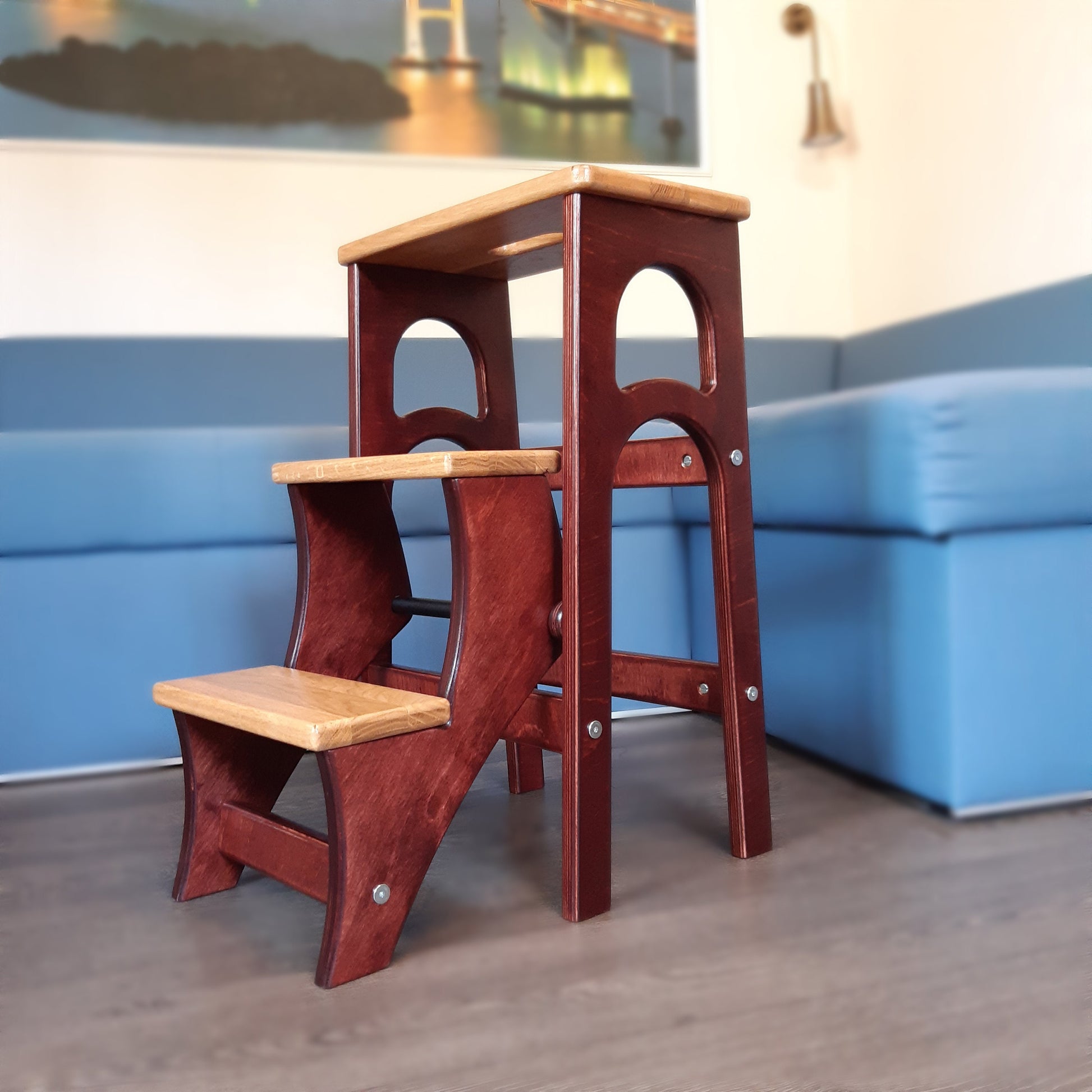 Adult stepladder, StepStool, Stool Ladder, Foot Stool, Convertible Chair, Kitchen Step Stool, Dinning Stool, Transformer Stool