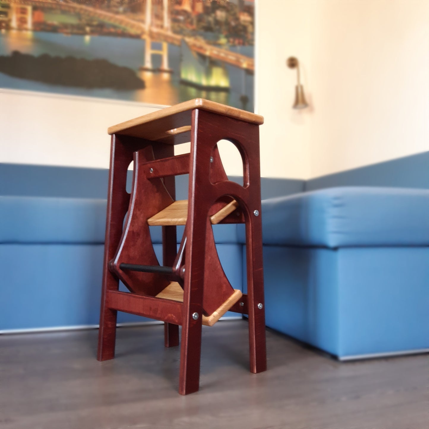 Adult stepladder, StepStool, Stool Ladder, Foot Stool, Convertible Chair, Kitchen Step Stool, Dinning Stool, Transformer Stool