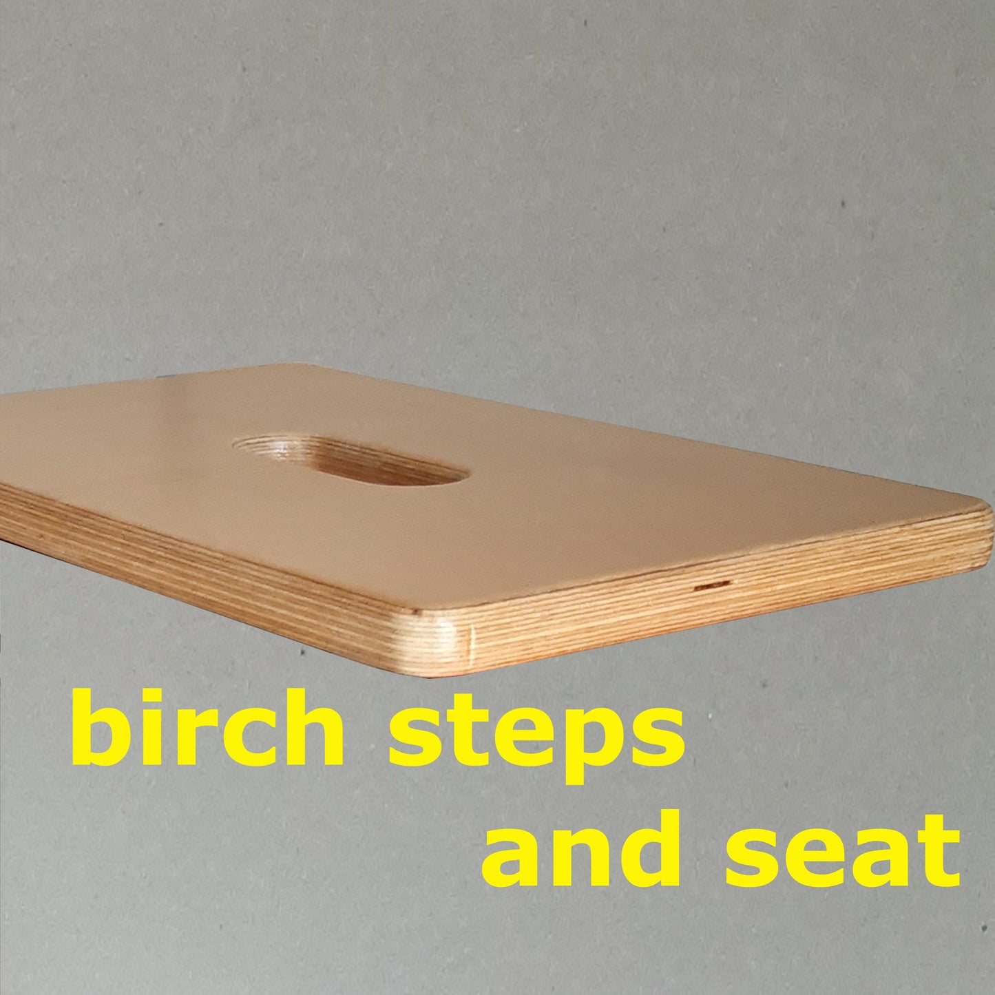 Stepladder Airforce Blue, StepStool, Stool Ladder, Foot Stool, Convertible Chair, Kitchen Step Stool, Dinning Stool, Natural Oak