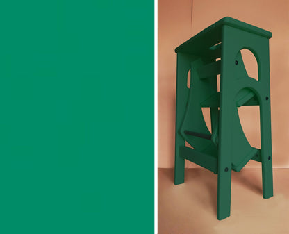 Stepladder emerald green, StepStool, Stool Ladder, Foot Stool, Convertible Chair, Kitchen Step Stool, Dinning Stool, Transformer Stool