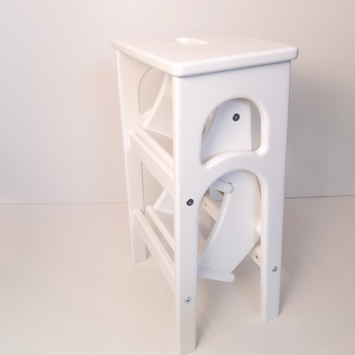 Stepladder for Everyone StepStool for Kitchen Stool Ladder for Library Foot Stool Kitchen Step Stool Dinning Stool White Dove color