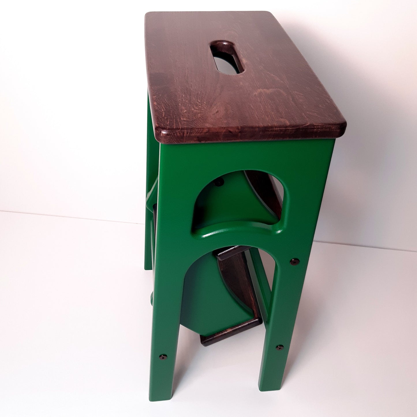 Stepladder Emerald Green, StepStool, Stool Ladder, Foot Stool, Convertible Chair, Kitchen Step Stool, Dinning Stool, Transformer Stool