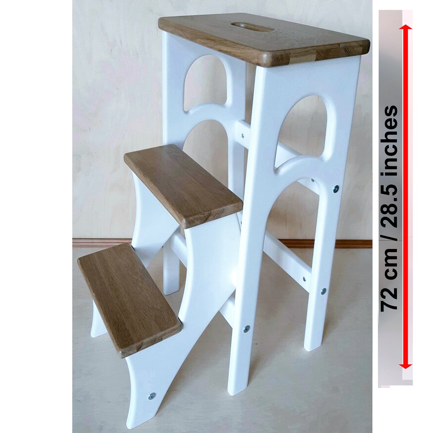 High Stepladder 28.5 inches, StepStool, Stool Ladder, Foot Stool, Convertible Chair, Kitchen Step Stool, Dinning Stool, Transformer Stool