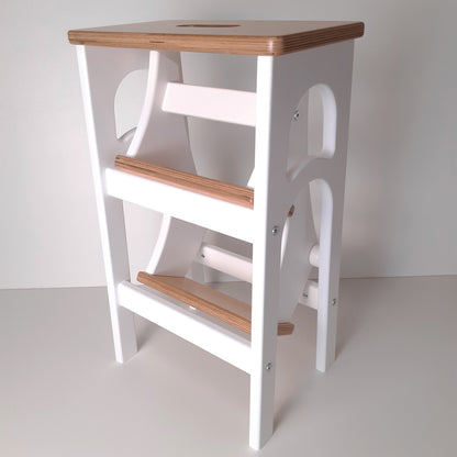 Stepladder, StepStool, Stool Ladder, Foot Stool, Convertible Chair, Kitchen Step Stool, Transformer Stool, Red ladder, Grey ladder