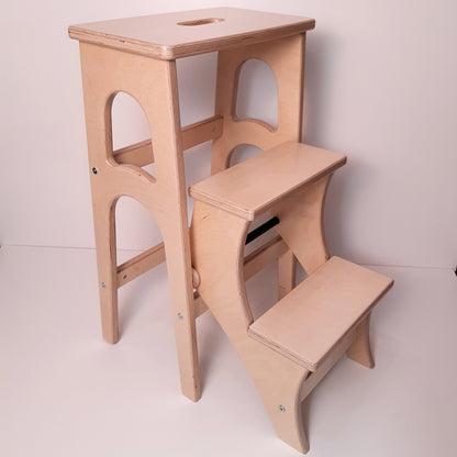 High Stepladder 28.5 inches, StepStool, Stool Ladder, Foot Stool, Convertible Chair, Kitchen Step Stool, Dinning Stool, Transformer Stool