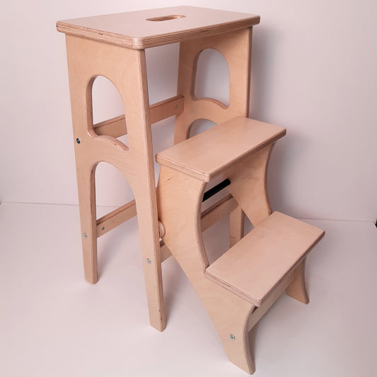 High Stepladder 28.5 inches, StepStool, Stool Ladder, Foot Stool, Convertible Chair, Kitchen Step Stool, Dinning Stool, Transformer Stool