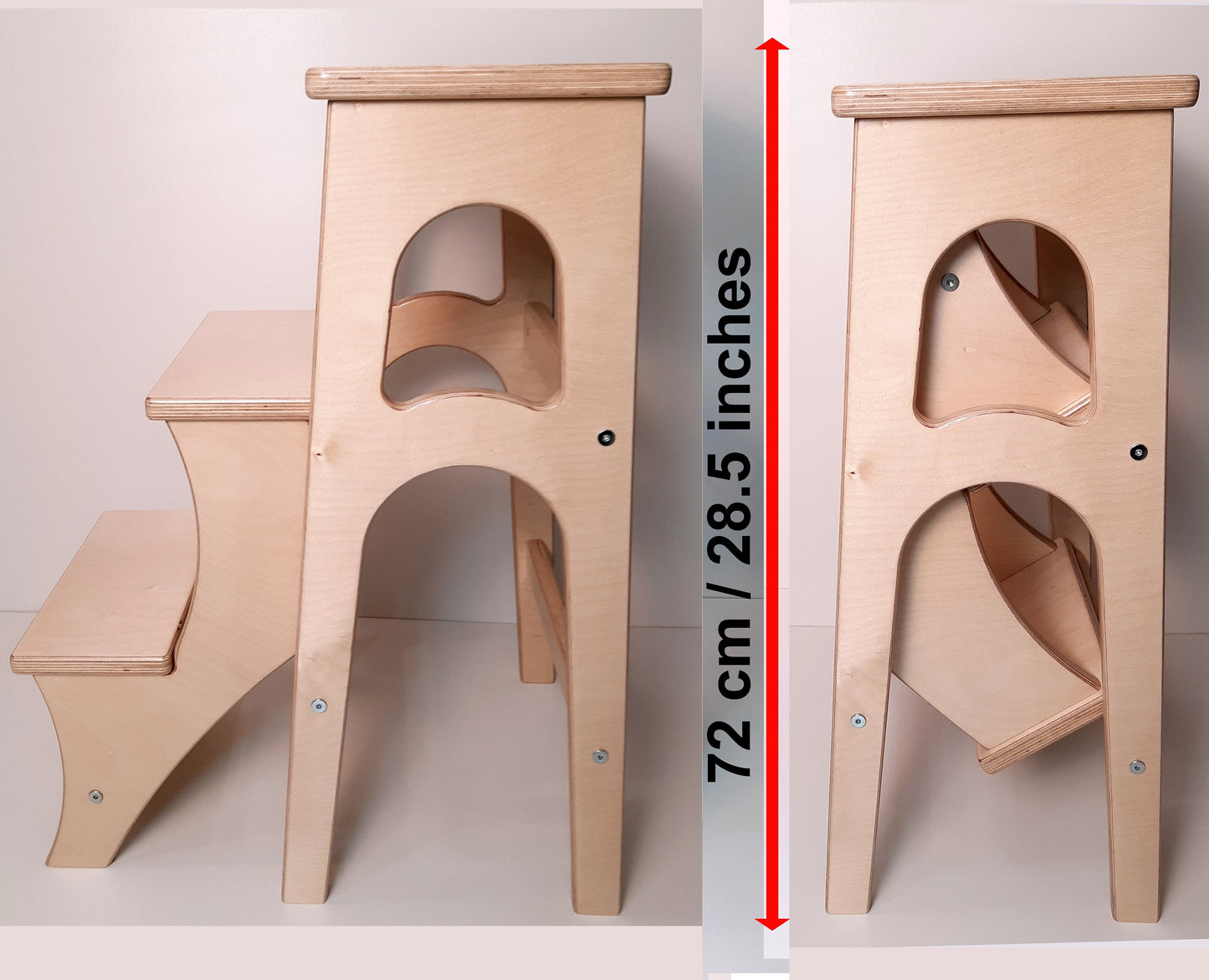 High Stepladder 28.5 inches, StepStool, Stool Ladder, Foot Stool, Convertible Chair, Kitchen Step Stool, Dinning Stool, Transformer Stool