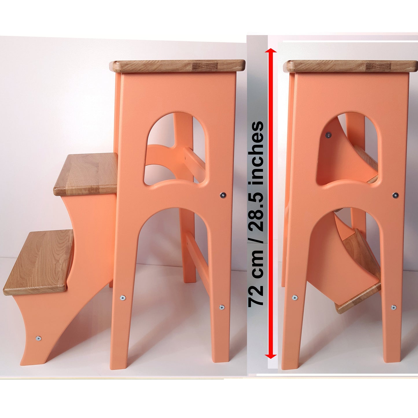 High Stepladder 28.5 inches, StepStool, Stool Ladder, Foot Stool, Convertible Chair, Kitchen Step Stool, Dinning Stool, Transformer Stool