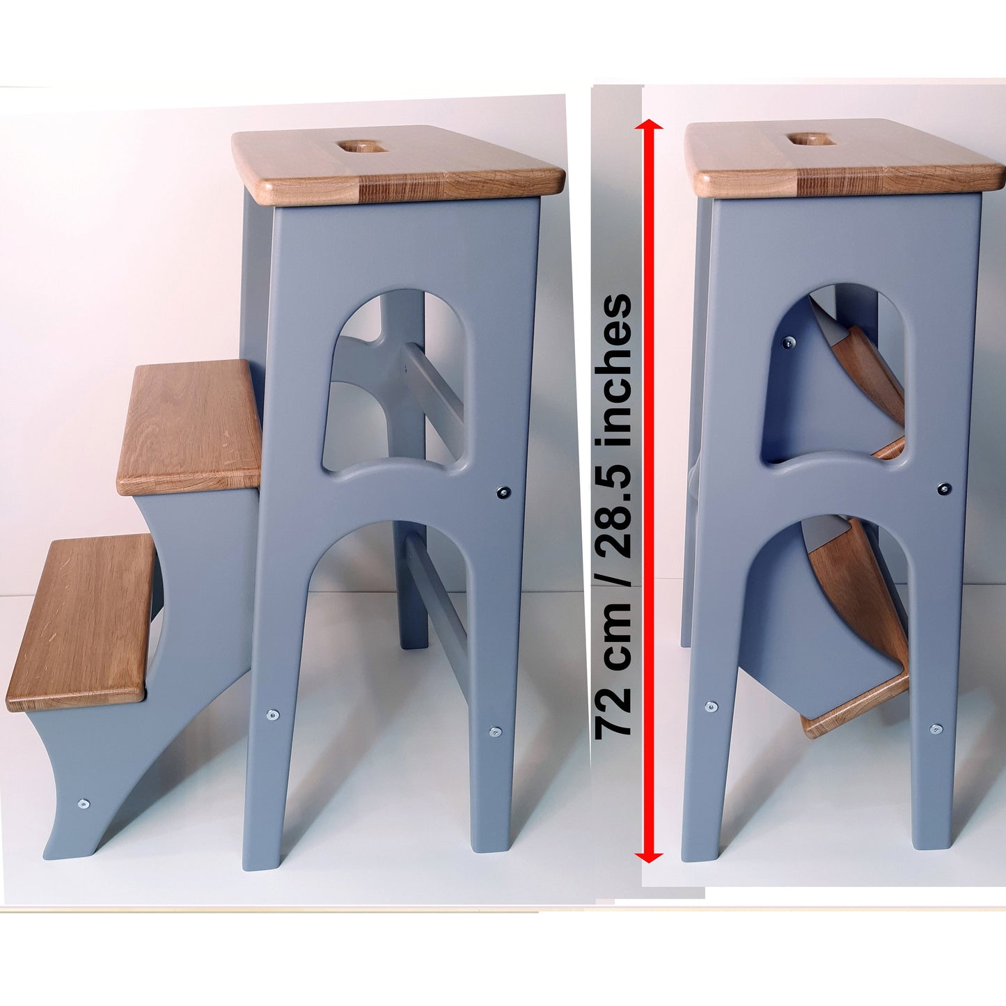 High Stepladder 28.5 inches, StepStool, Stool Ladder, Foot Stool, Convertible Chair, Kitchen Step Stool, Dinning Stool, Transformer Stool