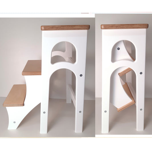 Stepladder, StepStool, Stool Ladder, Foot Stool, Convertible Chair, Kitchen Step Stool, Transformer Stool, Red ladder, Grey ladder