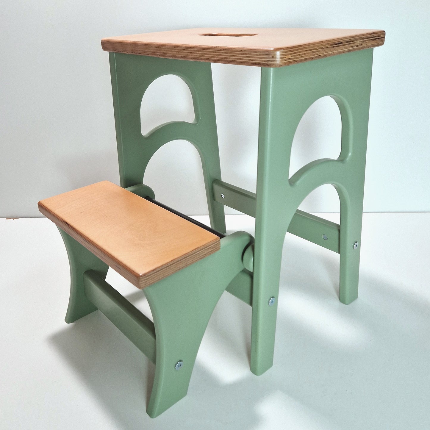 Stepladder, StepStool, Stool Ladder, Foot Stool, Convertible Chair, Kitchen Step Stool, Dinning Stool, Transformer 17.8"