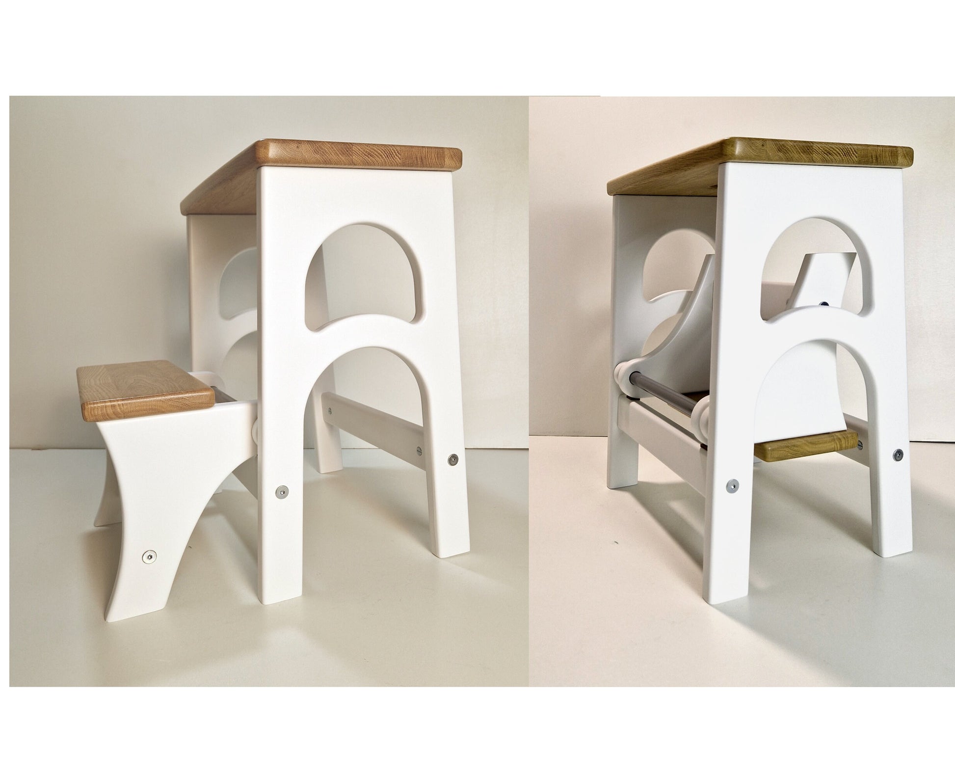 Stepladder, StepStool, Stool Ladder, Foot Stool, Convertible Chair, Kitchen Step Stool, Dinning Stool, Transformer 17.8"