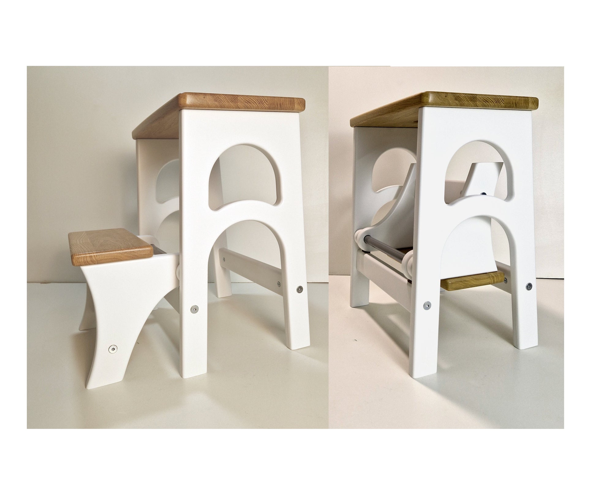 Stepladder, StepStool, Stool Ladder, Foot Stool, Convertible Chair, Kitchen Step Stool, Dinning Stool, Transformer 17.8"