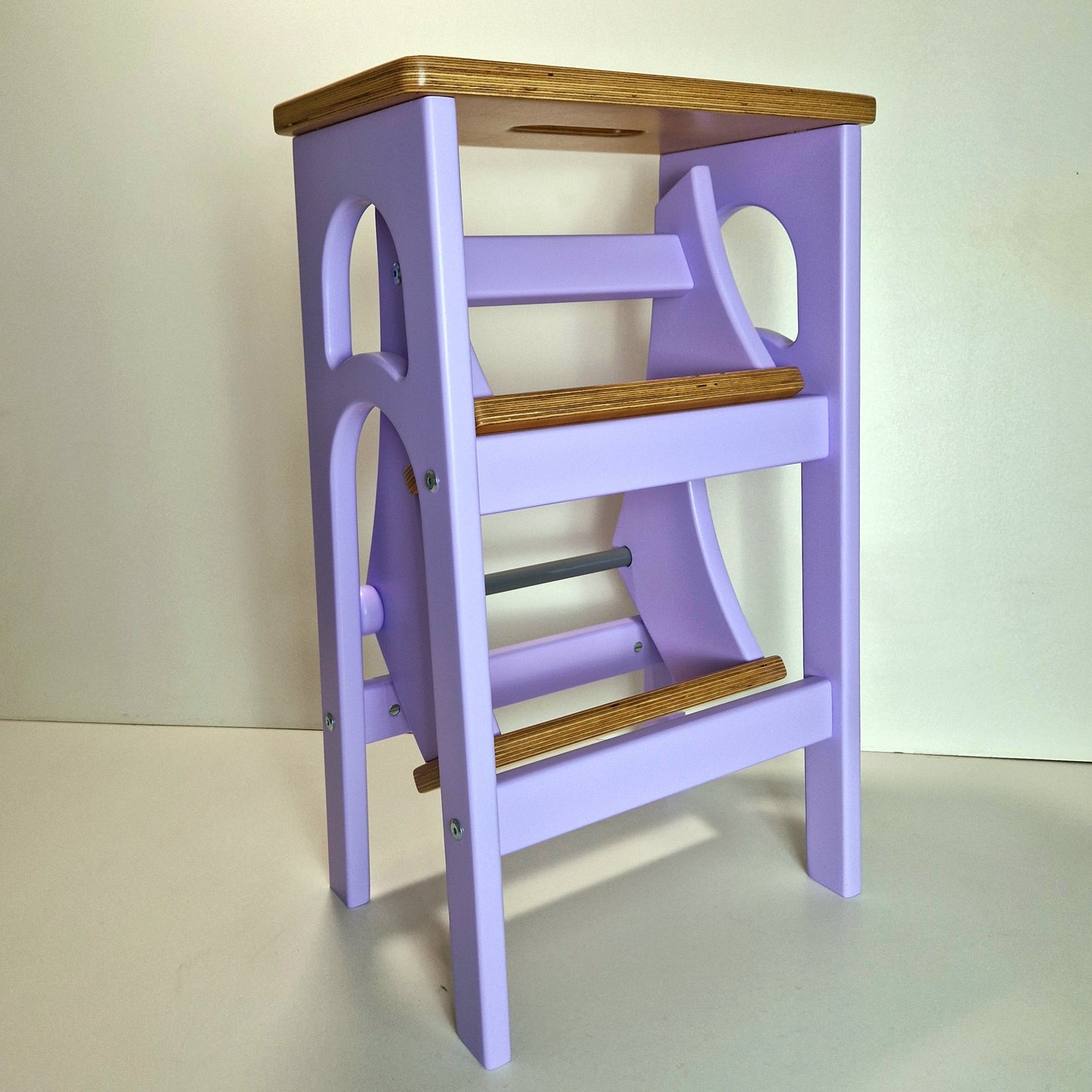 Stepladder Lilac, Violet, StepStool, Stool Ladder, Foot Stool, Convertible Chair, Kitchen Step Stool, Dinning Stool, Transformer