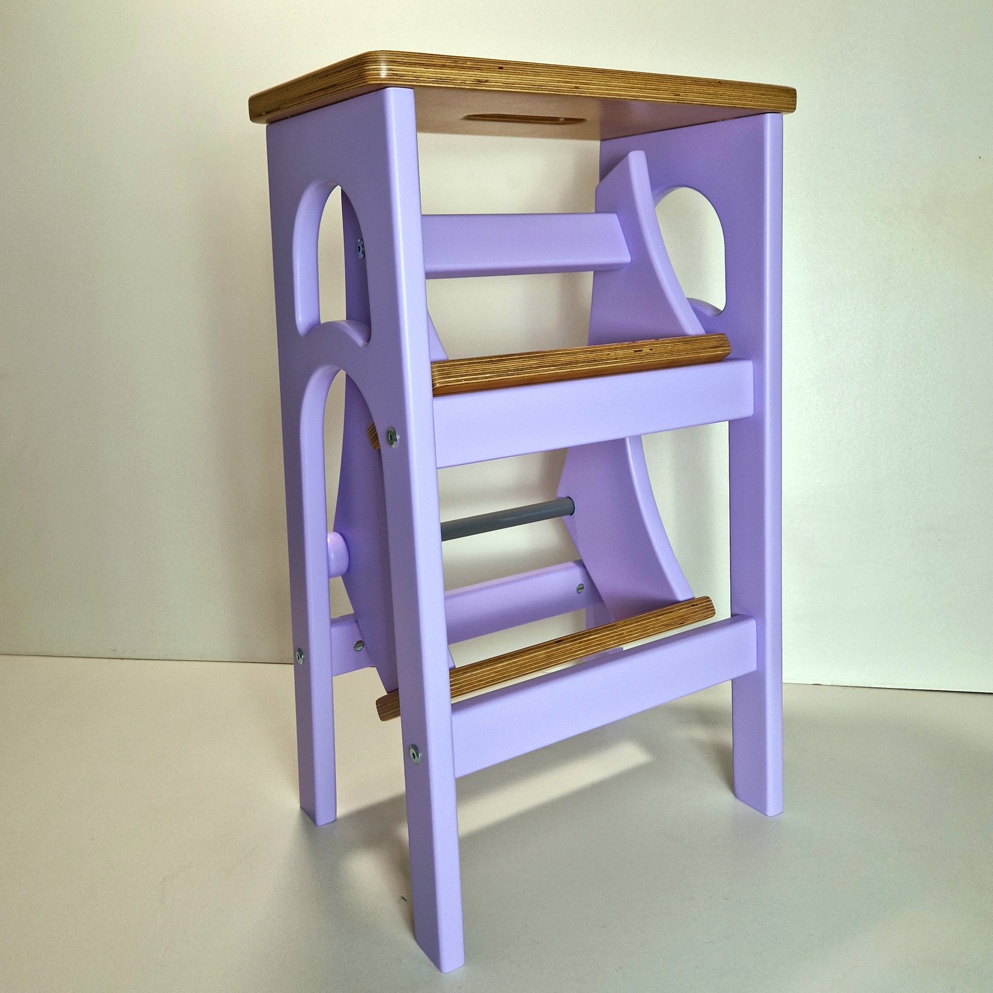 Stepladder Lilac, Violet, StepStool, Stool Ladder, Foot Stool, Convertible Chair, Kitchen Step Stool, Dinning Stool, Transformer