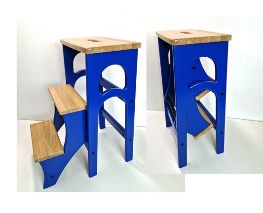 Stepladder for Kitchen StepStool for Library Stool Ladder Convertible Chair Kitchen Step Stool Dinning Stool Transformer Stool