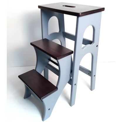 High Stepladder 28.5 inches, StepStool, Stool Ladder, Foot Stool, Convertible Chair, Kitchen Step Stool, Dinning Stool, Transformer Stool
