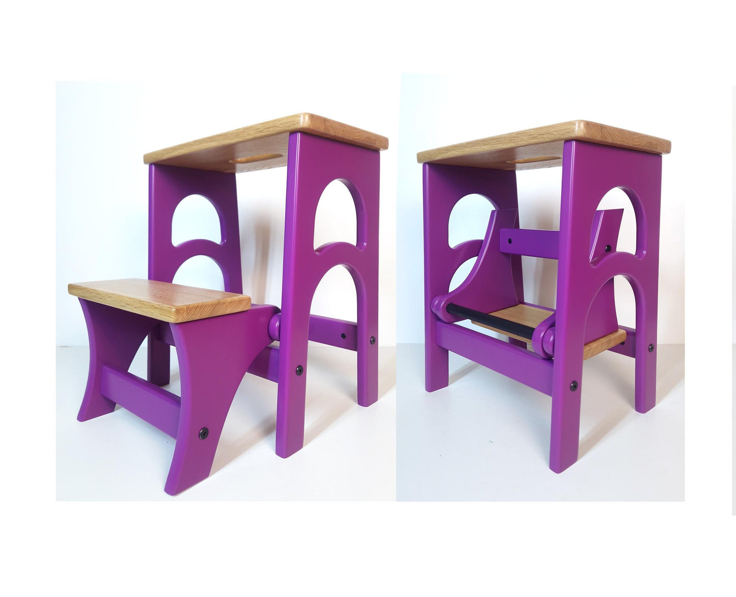 Stepladder, StepStool, Stool Ladder, Foot Stool, Convertible Chair, Kitchen Step Stool, Dinning Stool, Transformer 17.8"