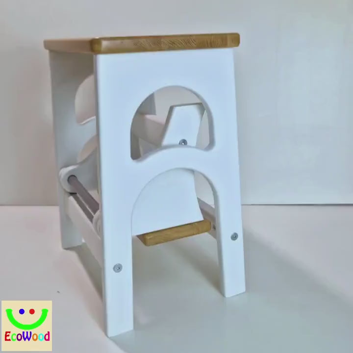 Stepladder, StepStool, Stool Ladder, Foot Stool, Convertible Chair, Kitchen Step Stool, Dinning Stool, Transformer 17.8"
