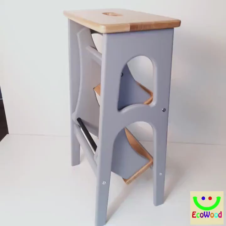 High Stepladder 28.5 inches, StepStool, Stool Ladder, Foot Stool, Convertible Chair, Kitchen Step Stool, Dinning Stool, Transformer Stool