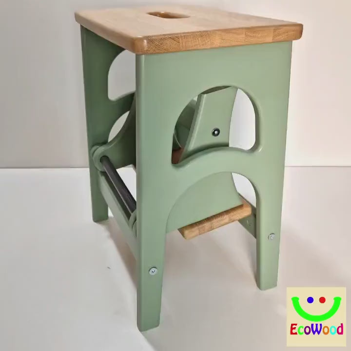 Stepladder, StepStool, Stool Ladder, Foot Stool, Convertible Chair, Kitchen Step Stool, Dinning Stool, Transformer 17.8"