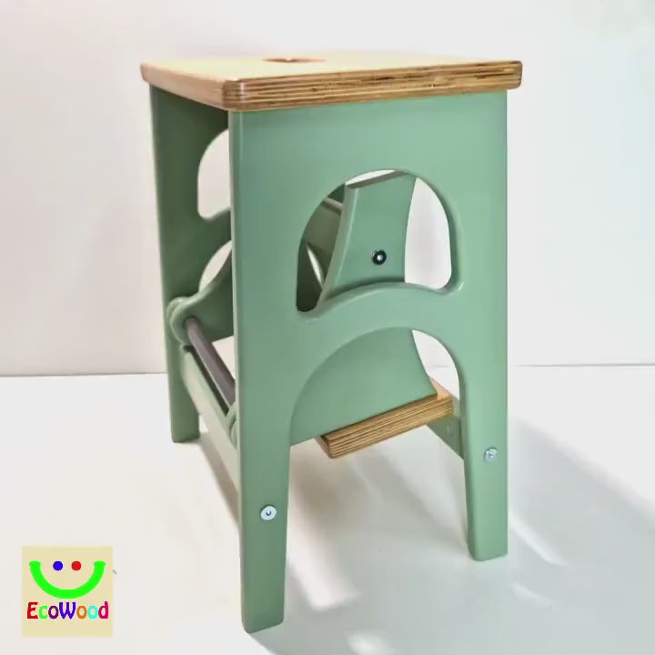 Stepladder, StepStool, Stool Ladder, Foot Stool, Convertible Chair, Kitchen Step Stool, Dinning Stool, Transformer 17.8"