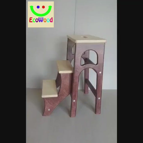 Stepladder, StepStool, Stool Ladder, Foot Stool, Convertible Chair, Kitchen Step Stool, Dinning Stool, Transformer Stool